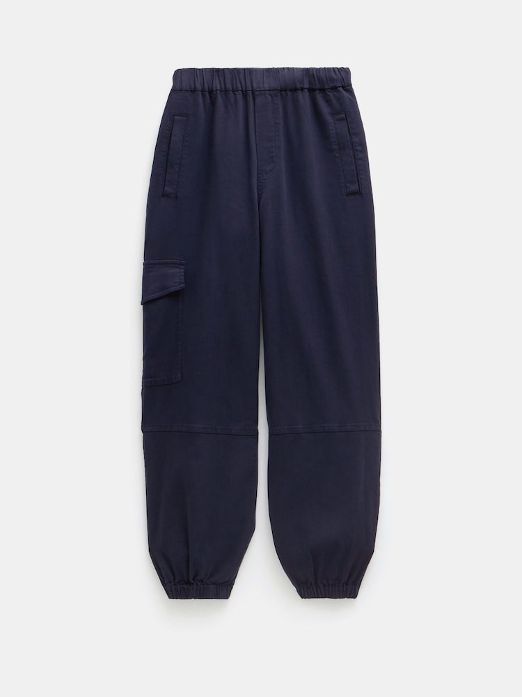 Hush Blue Ava Washed Cargo Trousers - Image 4 of 4