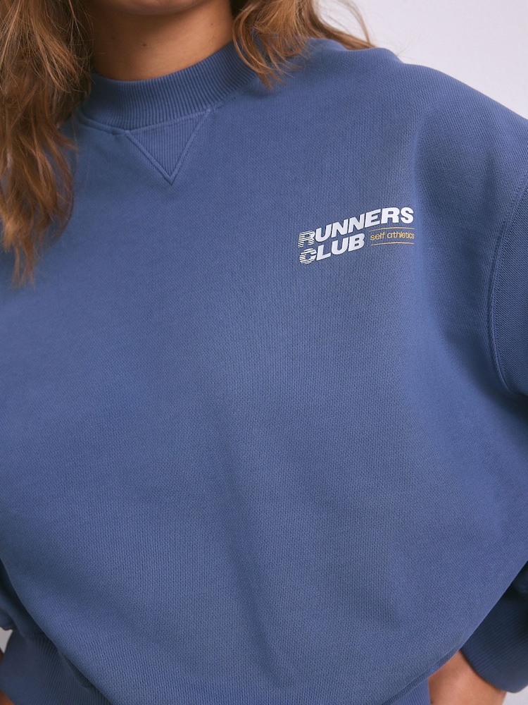self. Blue Lightweight Sweatshirt - Image 5 of 5