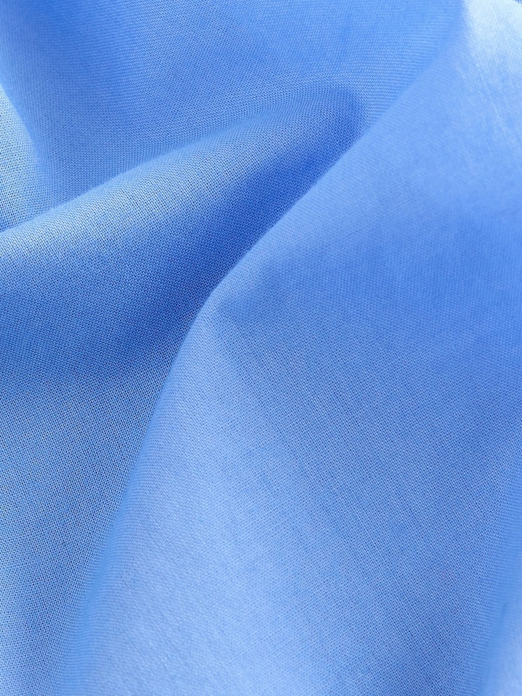 self. Blue Oversized 100% Cotton Shirt - Image 9 of 9