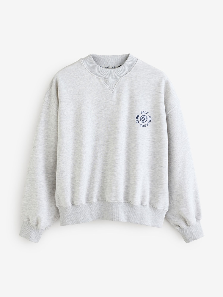 self. Grey Lightweight Sweatshirt - Image 7 of 9