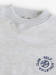 self. Grey Lightweight Sweatshirt - Image 8 of 9