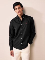Noir - Ajustement régulier - Chemise Oxford à manches longues - Image 1 de 9