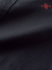 Black Slim Fit Long Sleeve Oxford Shirt - Image 7 of 7