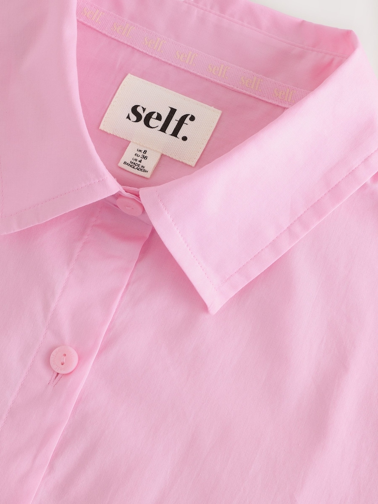 self. Pink Oversized 100% Cotton Shirt - Image 10 of 11