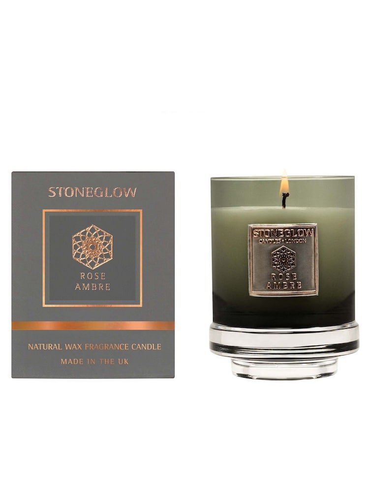 Stoneglow Rose Ambre Metallique Scented Candle - Image 1 of 1