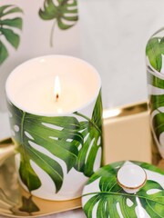 Stoneglow Urban Botanicals Coconut Lime Zest Ceramic Candle - Image 3 of 4