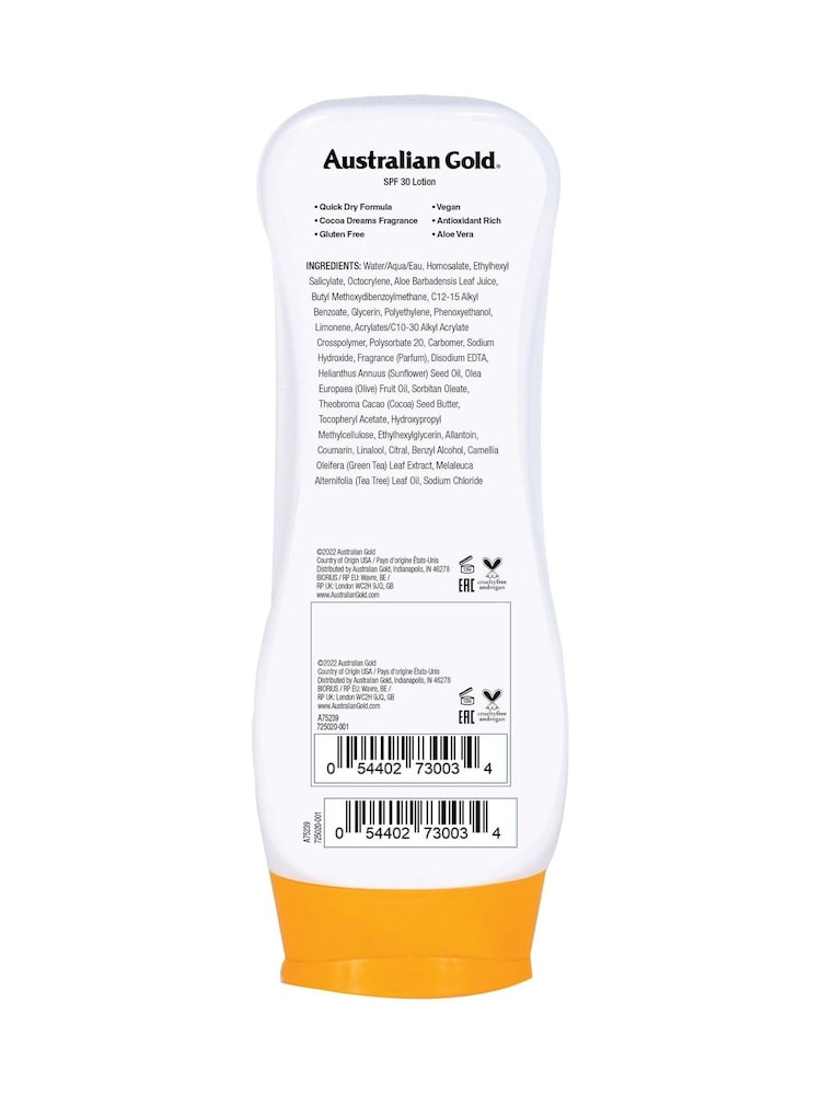 Australian Gold SPF 30 Ultimate Hydration Lotion Suncream 237ml - Image 2 of 2