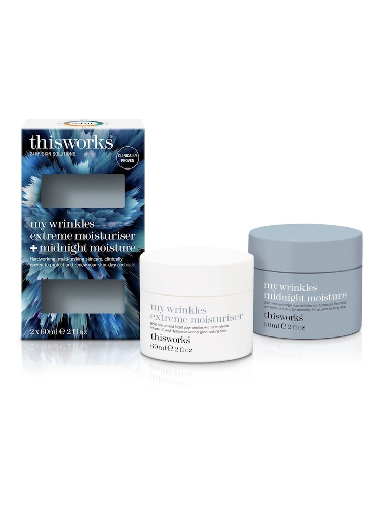 This Works My Wrinkles Extreme Moisturiser + Midnight Moisture (Worth £104) - Image 1 of 5