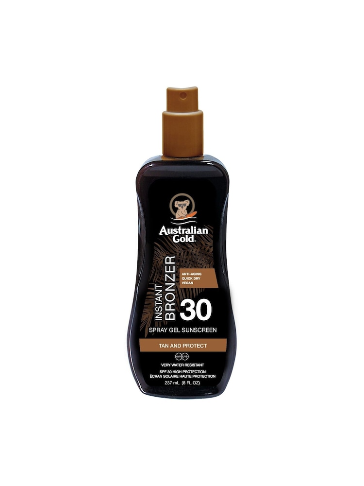 Australian Gold SPF 30 Instant Bronzer Spray Gel Suncream 237ml - Image 1 of 2
