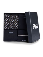 BOSS Black Cotton Blend Regular Length 4 Pack Socks - Image 3 of 3