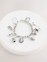 Silver Tone Vintage Charm Bracelet - Image 3 of 5