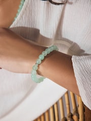 Vert - Bracelet stretch orné de perle - Image 1 de 6