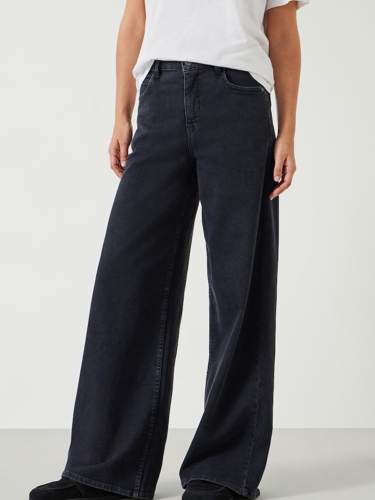 Hush Black Nessa Wide Leg Jeans - Image 1 of 5
