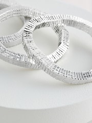 Silberfarben - Elastisches Armband - Bild 4 von 5