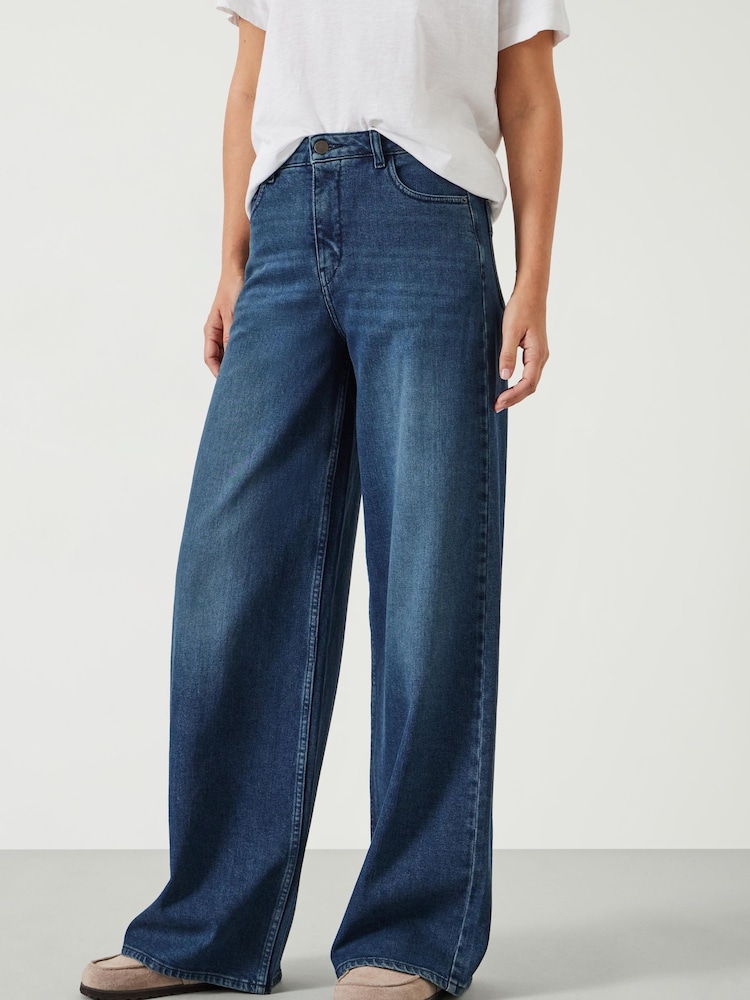 Hush Blue Nessa Wide Leg Jeans - Image 1 of 5