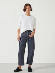 Hush Grey Cordelia Barrel Leg Jeans - Image 2 of 5