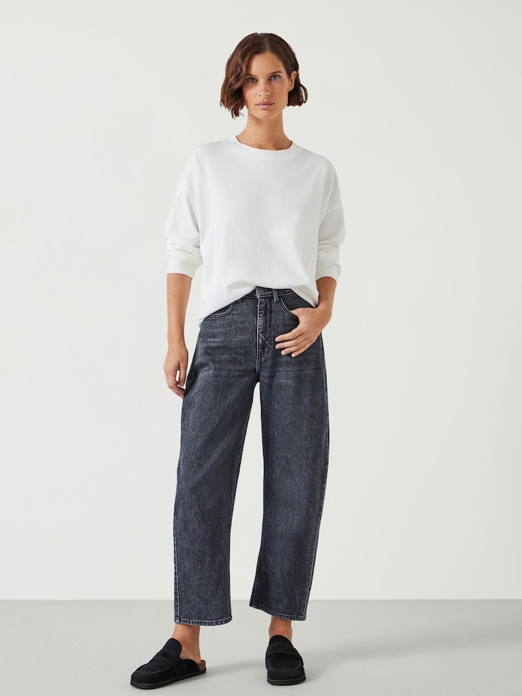 Hush Grey Cordelia Barrel Leg Jeans - Image 2 of 5