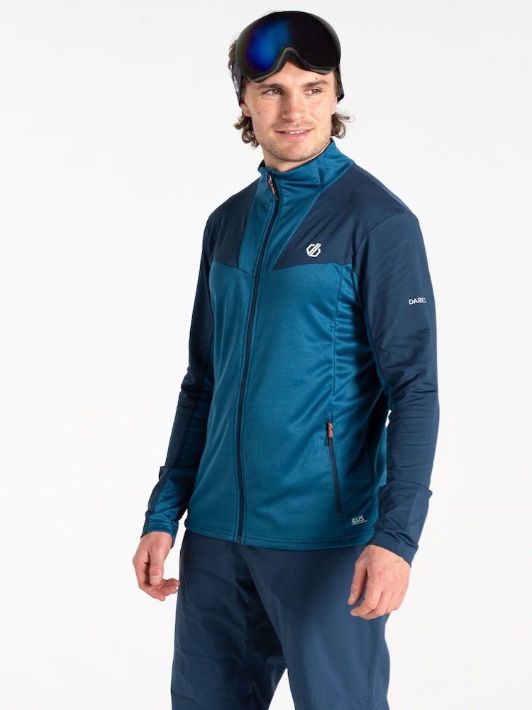 Dare 2b Mens Blue Substratum III Core Stretch Midlayer Jacket - Image 1 of 4