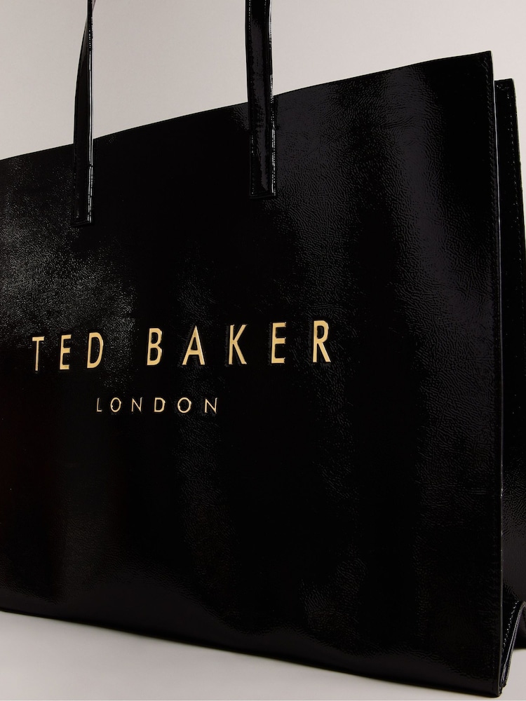 Ted Baker Black Crikon Crinkle Extra Large Icon Bag - Image 3 of 5