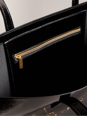 Schwarz - Ted Baker Crikon Crinkle Extra große Icon-Tasche - Bild 4 von 5