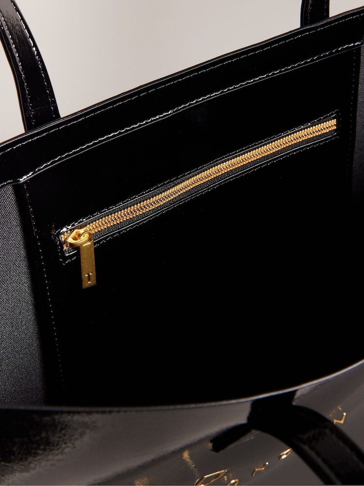 Ted Baker Black Crikon Crinkle Extra Large Icon Bag - Image 4 of 5