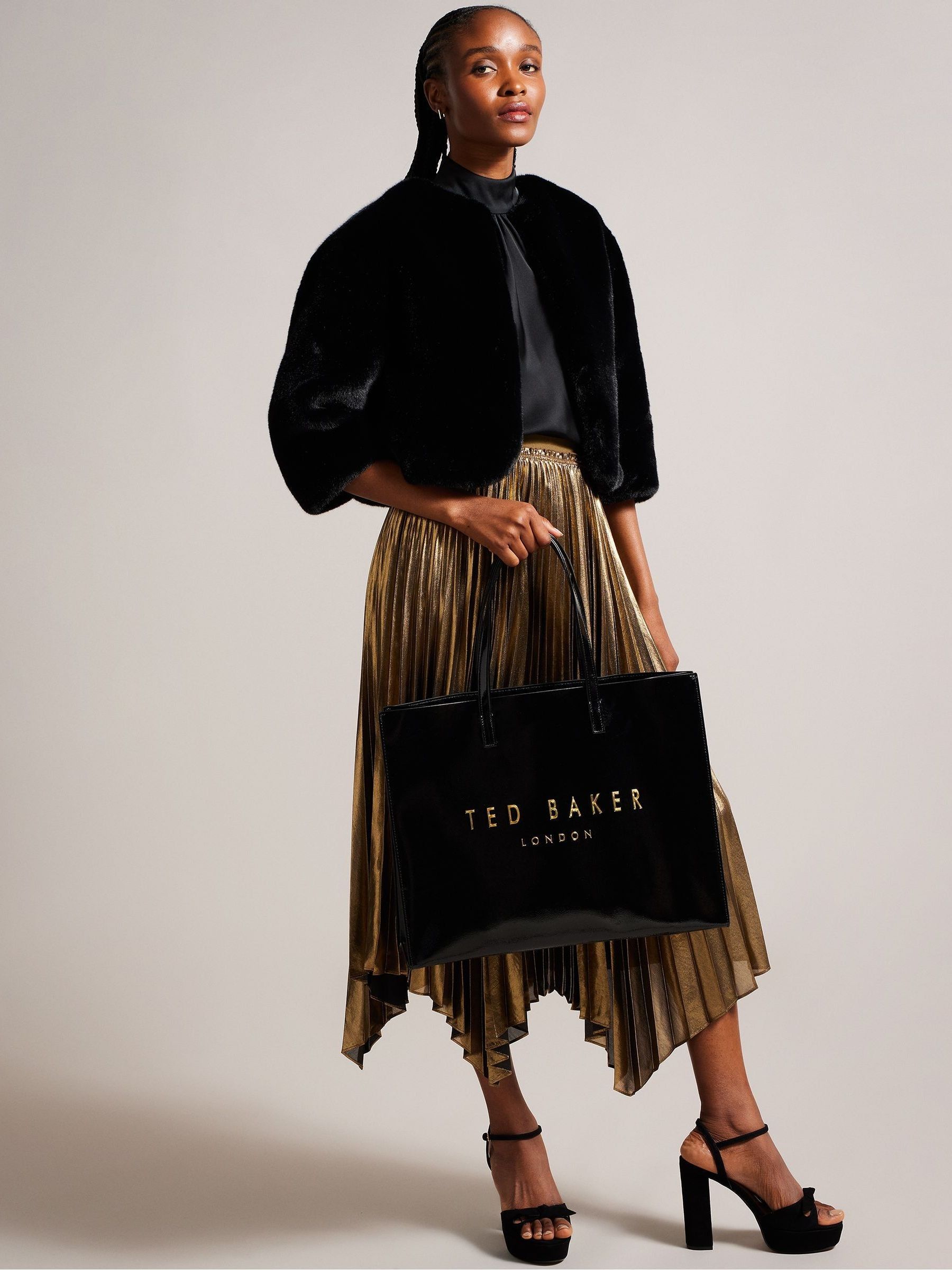Buy Ted Baker Black Crikon Crinkle Extra Large Icon Bag from Next Luxembourg