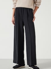 Hush Black Petunia Pintuck Wide Leg Trousers - Image 1 of 5