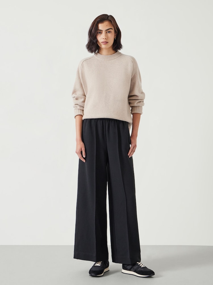 Hush Black Petunia Pintuck Wide Leg Trousers - Image 2 of 5