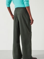 Hush Green Lya Cotton Chino Trousers - Image 2 of 4