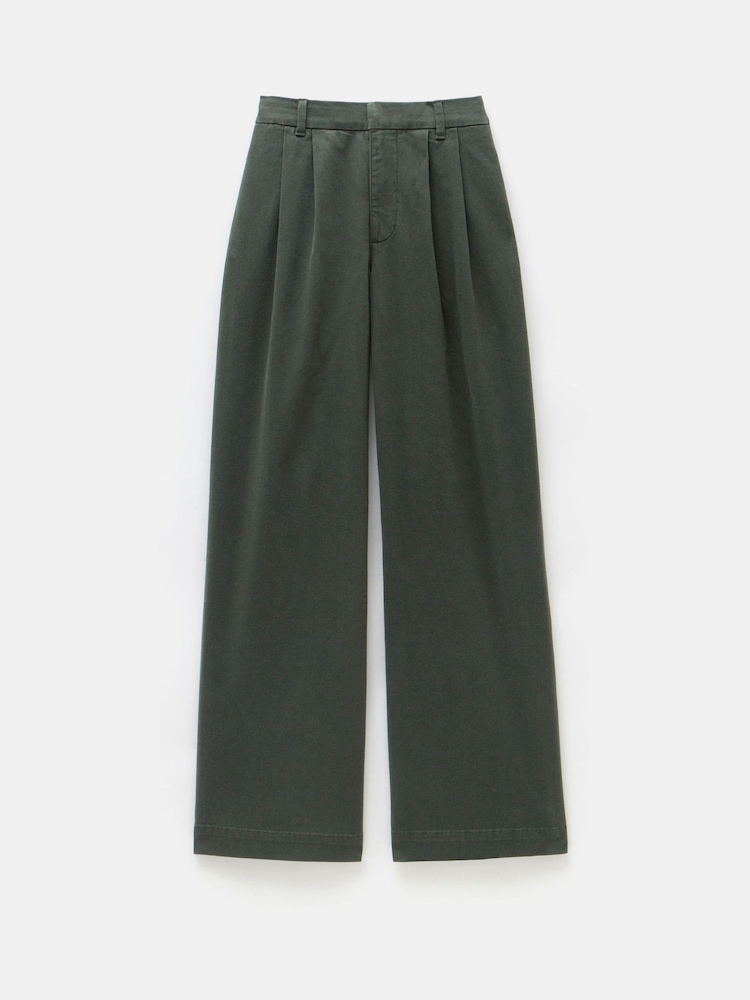Hush Green Lya Cotton Chino Trousers - Image 4 of 4