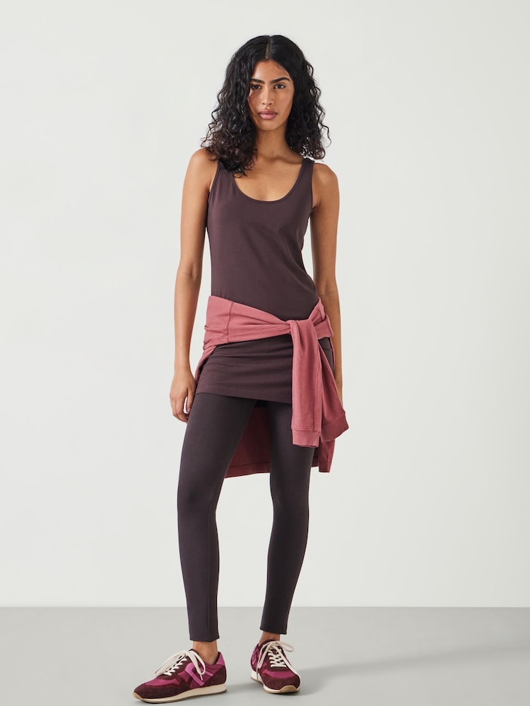 Hush Brown Marcy Long Line Tank - Image 2 of 6 Hush Brown Marcy Long Line Tank - Image 2 of 6