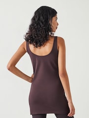 Hush Brown Marcy Long Line Tank - Image 3 of 6