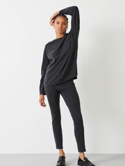 Hush Grey Boyfriend Neve Cashmere Jumper - Image 3 of 5