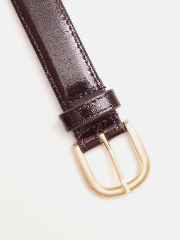Rojo - Hush Polly Patent Leather Belt - Imagen 3 de 3