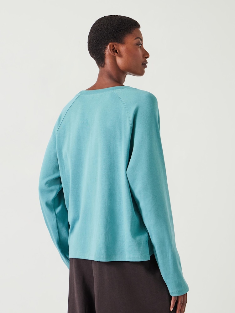 Hush Green Matilda 100% Cotton Raglan T-Shirt - Image 3 of 6
