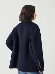 Hush Blue Pure Wool Double Faced Blazer - Image 3 of 5