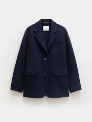 Hush Blue Pure Wool Double Faced Blazer - Image 5 of 5