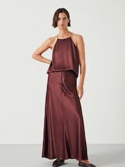 Hush Brown Medina Halter Top - Image 2 of 5