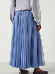 Hush Blue Millie Godet Skirt - Image 3 of 5