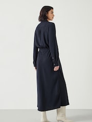 Hush Black Martina Pinstripe Midi Dress - Image 3 of 6