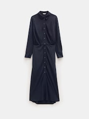 Hush Black Martina Pinstripe Midi Dress - Image 6 of 6