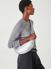 Hush Silver Rory Crescent Leather Cross-Body Bag - Image 1 of 5