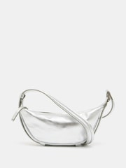 Hush Silver Rory Crescent Leather Cross-Body Bag - Image 3 of 5