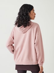 Hush Pink Shay Oversized Heavyweight 100% Cotton Hoodie - Image 3 of 6