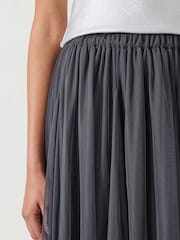 Hush Grey Millie Godet Skirt - Image 4 of 5