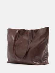 Hush Brown Winter Patent Leather Tote - Image 4 of 5