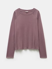 Hush Brown Matilda 100% Cotton Raglan T-Shirt - Image 5 of 5