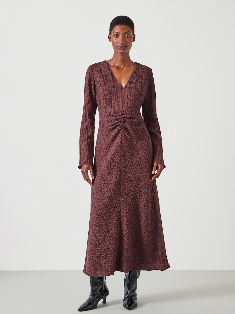 Hush Light brown Print Myrah Midi Dress - Image 1 of 5 Hush Light brown Print Myrah Midi Dress - Image 1 of 5