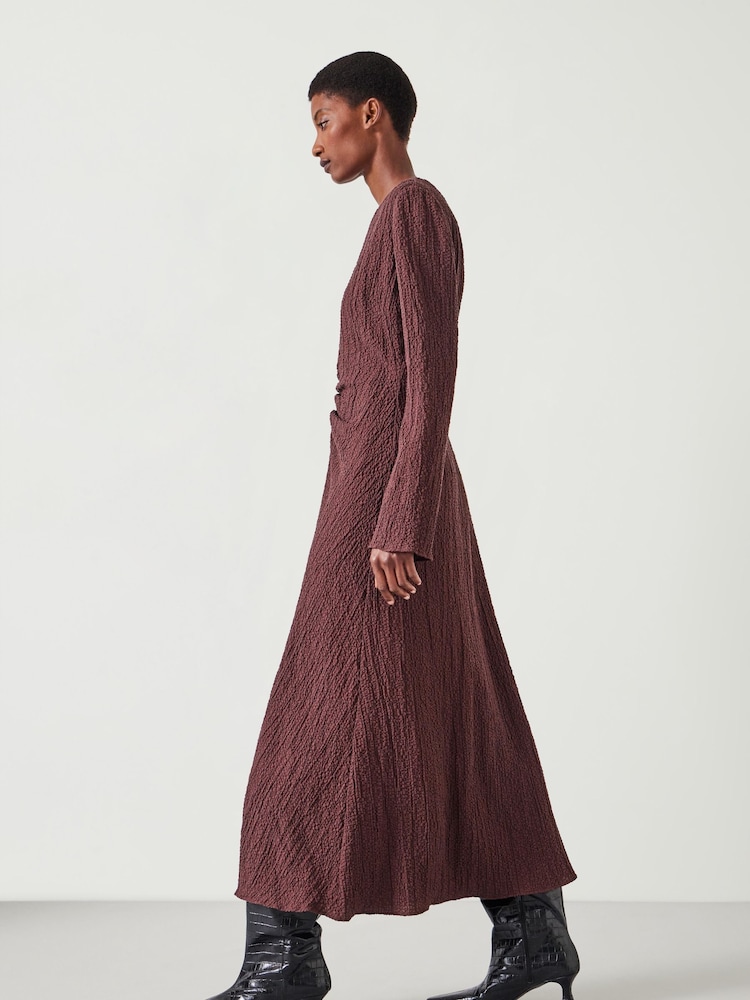 Hush Light brown Print Myrah Midi Dress - Image 2 of 5 Hush Light brown Print Myrah Midi Dress - Image 2 of 5