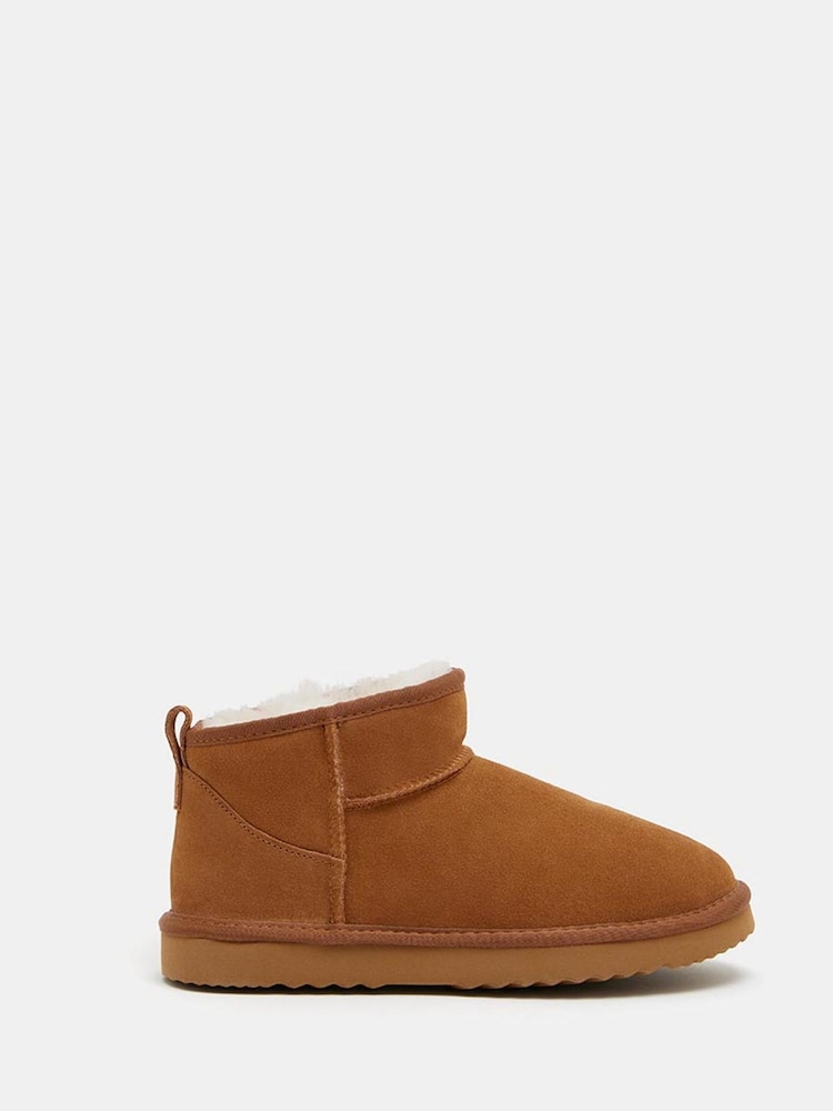 Hush Brown Ultra Mini Sheepskin Boots - Image 1 of 4